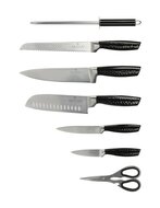 Messenset 8-Delig met transparante messenhouder Ed&euml;nb&euml;rg Black Line 1