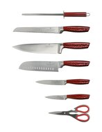 Messenset 8-Delig met messenhouder Ed&euml;nb&euml;rg Red Line 1