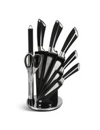 Messenset 8-Delig met luxe messenhouder Ed&euml;nb&euml;rg Black Line