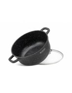 Kookpan Keramische Coating 24 cm Zwart-Zilver Ed&euml;nb&euml;rg Black Line