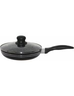 Hapjespan Keramische Coating 24 cm Zwart-Zilver Ed&euml;nb&euml;rg Stonetec Line