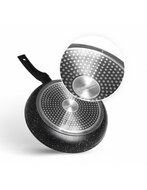 Koekenpan Keramische Coating 30 cm Black Ed&euml;nb&euml;rg Stonetec Line