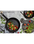 Koekenpan Keramische Coating 22 cm Black Ed&euml;nb&euml;rg Stonetec Line