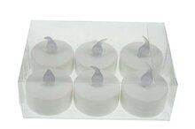 Theelicht LED Wit - Set van 6 stuks