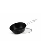 Pannenset Luxe 12-Delig RVS Sandwichbodem Black Line Ed&euml;nb&euml;rg