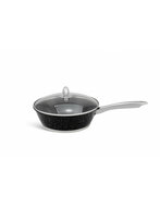 Pannenset Luxe 12-Delig RVS Sandwichbodem Black Line Ed&euml;nb&euml;rg