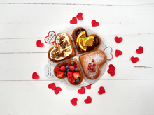 Bakvorm voor 4 Hartjes Silicone L&eacute;ku&eacute;