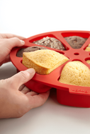 Bakvorm voor 8 Individuele Taartstukken Silicone L&eacute;ku&eacute;