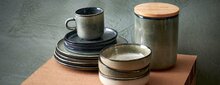Voorraadpot 12 x 12 cm Meridian groen/blauw