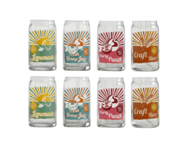Glazen set 8 delig 35 cl  Tumbler Can Time 2 Party 