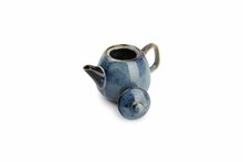 Theeset pot 80 cl met 4 kopjes Nova Blue 