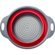 Vouwbaar vergiet rood-grijs 22 cm