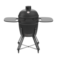 Kamado BBQ Grill XL mat zwart Kamal met zijbordjes en onderstel