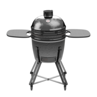 Kamado BBQ Grill XL zwart Kamal met zijbordjes en onderstel