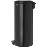 Pedaalemmer 30 L zwart RVS Newicon