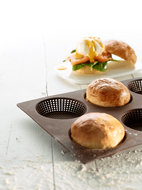 Bakvorm voor 6 Ronde Broodjes L&eacute;ku&eacute;