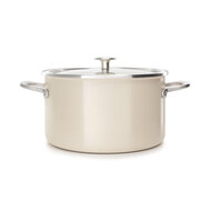 Kookpan 24cm Steel Core Enamel Almond Cream KitchenAid
