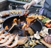 Barbecue Whitefire 99 cm zwart