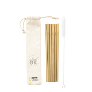 Rietjes 19.5cm Bamboe set van 6