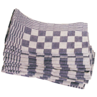 Theedoek 10 stuks blauw katoen 60 cm x 65 cm Betra