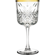 Wijnglas 33 cl Timeless Pasabahce gouden rand