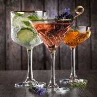 Martini cocktailglas 23 cl Timeless Pasabahce gouden rand