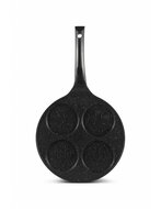 Pannenkoekenpan Keramische Coating 26 cm 4 Kops Smiley Ed&euml;nb&euml;rg Stonetec Line