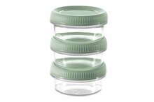 Stapelbaar vershoudbakje 3 stuks rond 80 ml Smart to go eco Curver 
