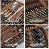 Bestekset in koffer 72-delig Antique Dutch Gold