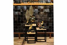 Bijzettafel Set van 3 Wood Nature Zwart Cosy &amp; Home