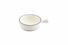 Kom met handvat 15 cm Wit Nero