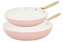 Koekenpannenset 2 delig Elegance roze goud