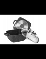 Braadpan Keramische Coating 28&nbsp;cm Zwart Vierkant Brunbeste