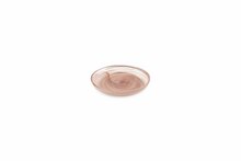 Plat bord 14 cm bruin/roze Twirl