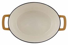 Braadpan gietijzer 31 cm geel Fontestic