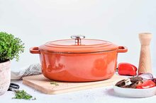 Braadpan gietijzer 31 cm roest Fontestic