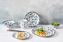 Plat bord 27 cm Flor Azul