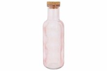 Fles 1 liter met kurk Raya Roze