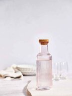 Fles 1 liter met kurk Raya Roze