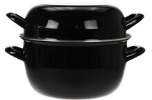 Mosselpan zwart 24cm