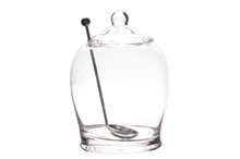 Olijfpot glas 14 cm met lepel&nbsp;