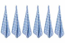 Theedoek Blauw Set van 6