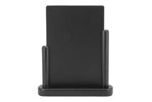 Tafel krijtbord in houder zwart 23,3 cm x 20 cm Elegant