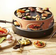 Pizzarette 3-in-1 Raclette en Grill 6 personen Emerio