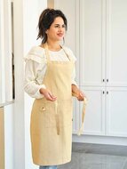 Keukenschort amber gold Stoff