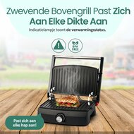 Contactgrill Zwart Emerio 