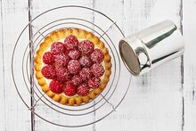 Poedersuikerstrooier 6 cm RVS met deksel Easy Baking