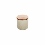 Voorraadpot 12 cm x 12 cm Meridian Ivoor