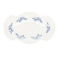 Serveerschaal 39 cm x 25 cm Blue Flower Retro
