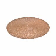 Placemat 38 cm zwart Koper